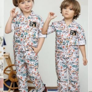 Urban Explorer Sibling Printed Cargo Set – Unisex 2-Piece Streetwear
